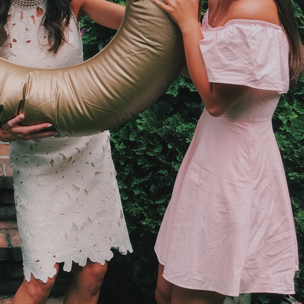 Strapless Pink Dress - Picture 1 of 4